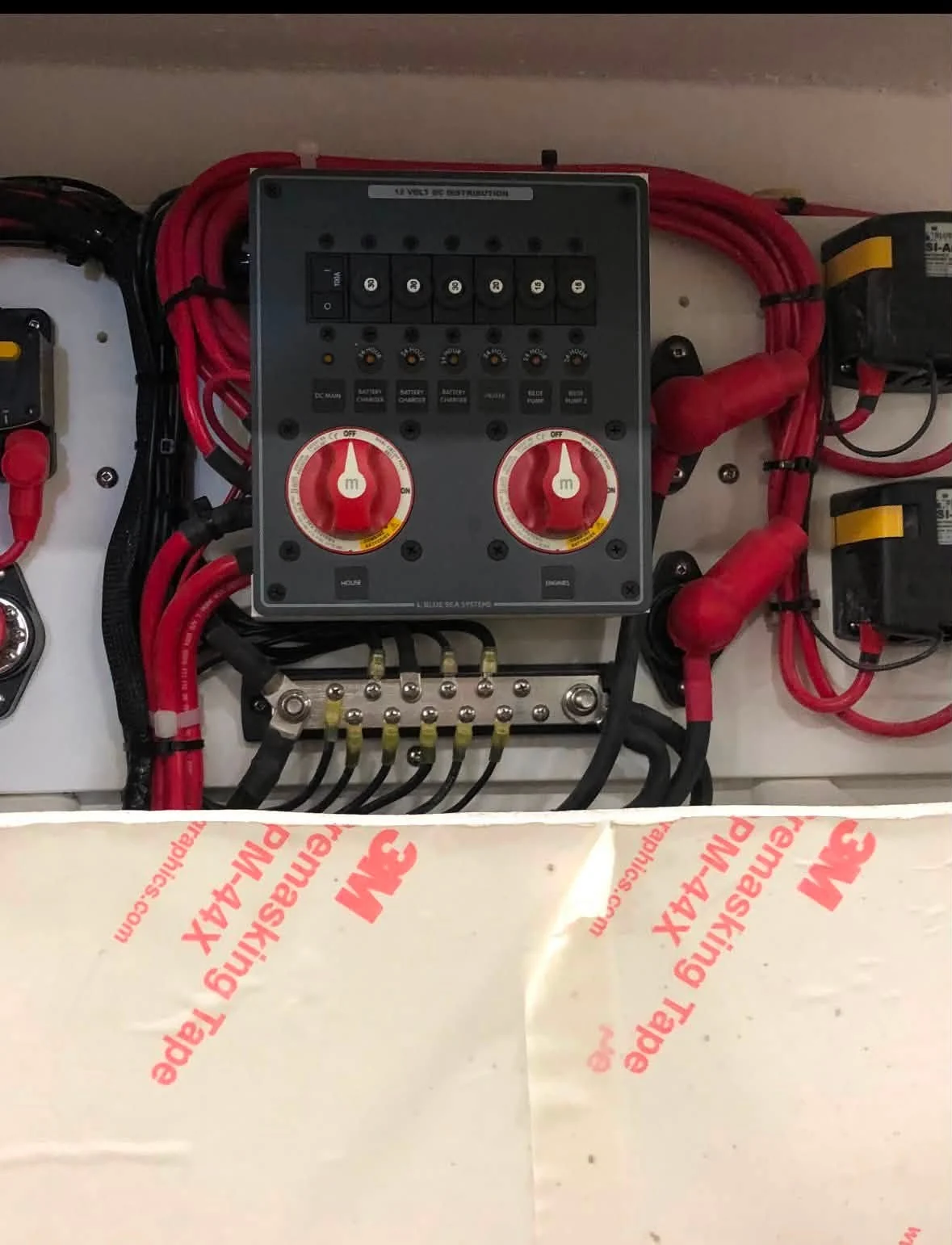 Marine electrical battery switch panel at Cascade Auto and Marine